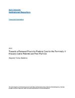 Towards a renewed praxis for pastoral care for the terminally ill Hispanic-Latino patients and their families